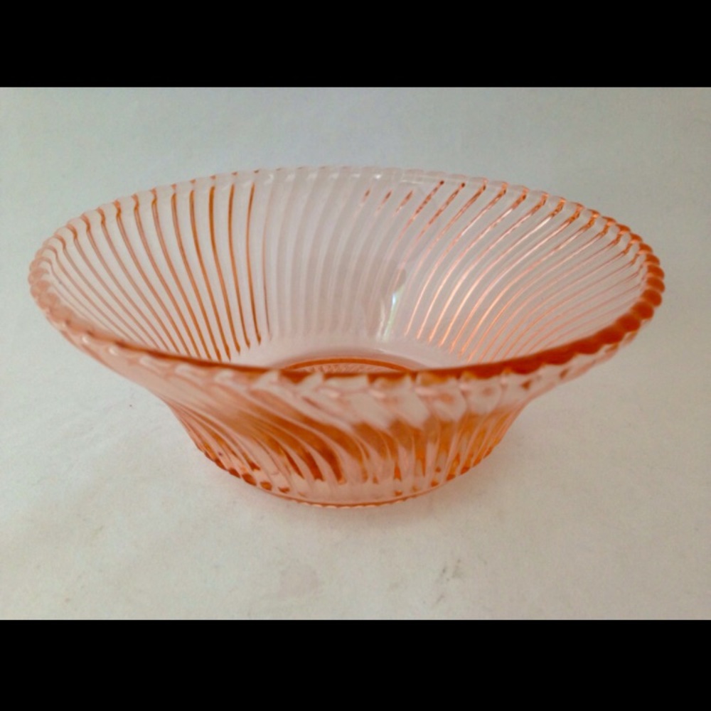 Vintage Federal Depression Glass "Diana" Pink 5" Cereal Bowl